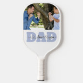 Ik hou van je vader Vaderdag Quote Son Father Foto Pickleball Paddle (Achterkant)