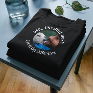 Ik hou van je vader... van de Dog Custom Photo. T-shirt