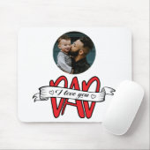 Ik hou van je Vaderdag Muismat (Met muis)