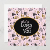 Ik hou van je Valentijn Kaart (Voorkant / Achterkant)