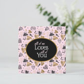 Ik hou van je Valentijn Kaart (Staand voorkant)