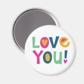 Ik hou van je Valentijn Magneet (Voorkant / Achterkant)