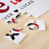 Ik hou van je. | Valentijnsdag 5 Foto-collage Legpuzzel (Zijkant)