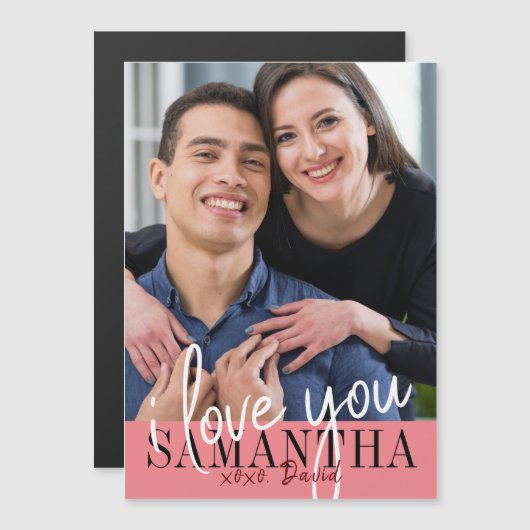 Ik hou van je Valentijnsdag foto (Voorkant / Achterkant)