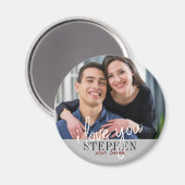 Ik hou van je Valentijnsdag foto Magneet (Voorkant / Achterkant)