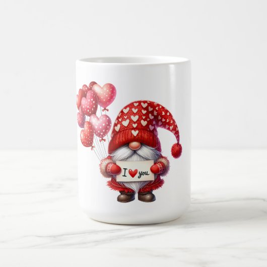 Ik hou van je, Valentijnsdag Gnome Koffiemok (Center)