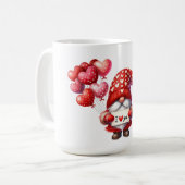 Ik hou van je, Valentijnsdag Gnome Koffiemok (Voorkant links)