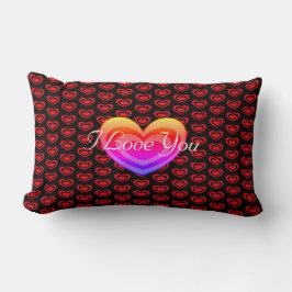 Ik hou van je Valentijnsdag met hart Kussen