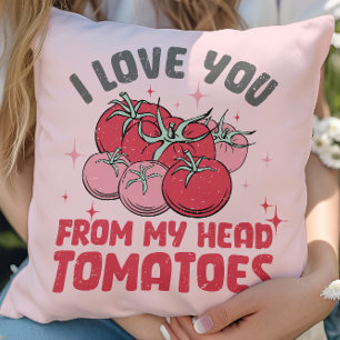Ik hou van je van mijn hoofd tomaten Schattigee Va Kussen