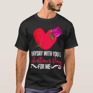 Ik hou van je veel gelukkige Valentines Day Love C T-shirt