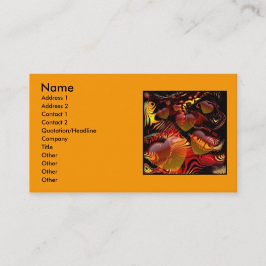 Ik hou van je Visitekaartje (Voorkant)