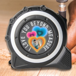 Ik hou van je voorbij maat groovy harten foto rolmaat