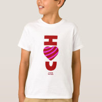 Ik hou van je witte basis T Shirt