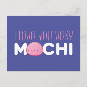 Ik hou van je zeer Mochi Cute Funny Valentijnsdag Briefkaart