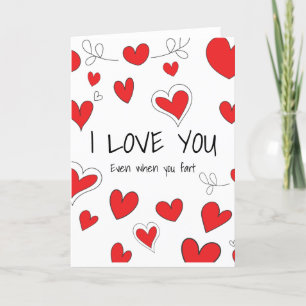 Ik hou van je zelfs als je flat feestdagen kaart