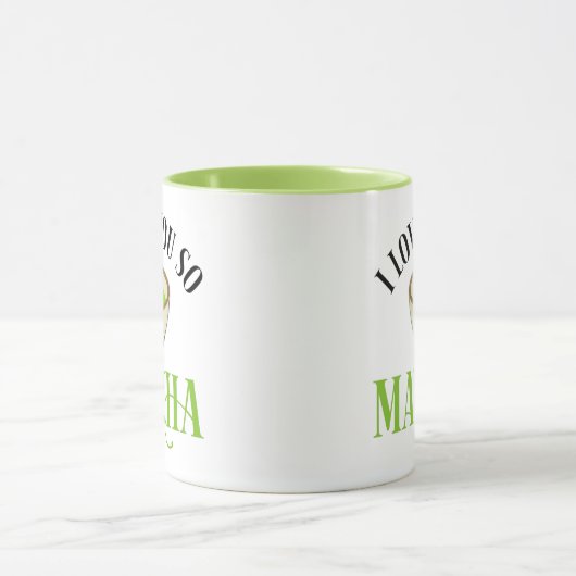Ik hou van je zo Matcha Mok (Midden)