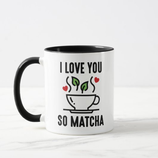 Ik hou van je zo Matcha Mok (Links)