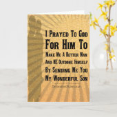 Ik hou van je zoon kaart (Gele Bloem)