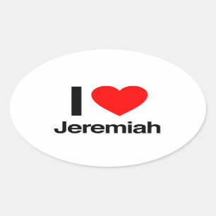 ik hou van jeremiah ovale sticker