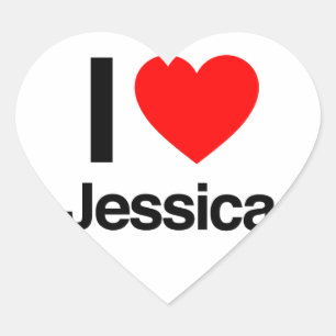 ik hou van jessica hart sticker