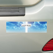 Ik hou van JESUS Bumpersticker (Op auto)