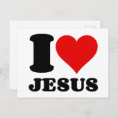 ik hou van jesus feestdagenkaart (Voorkant / Achterkant)