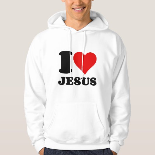 ik hou van jesus hoodie (Voorkant)