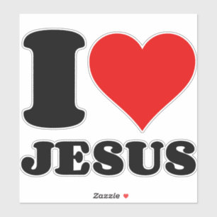 Ik hou van JESUS Sticker