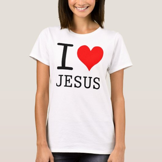 ik hou van jesus t-shirt (Voorkant)