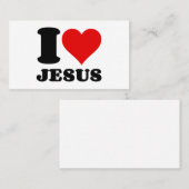 ik hou van jesus visitekaartje (Voorkant / Achterkant)