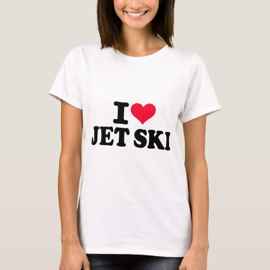 Ik hou van Jet ski T-shirt (Voorkant)