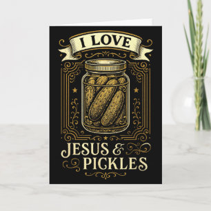 Ik hou van Jezus & Augurken - Grappige Christelijk Kaart