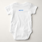 Ik hou van Jezus, babykleding, liefde, Christelijk Romper (Achterkant)