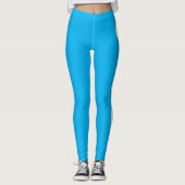 Ik hou van Jezus, blauw met witte streep Leggings (Voorkant)