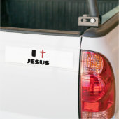 Ik hou van Jezus Bumpersticker (Op Truck)