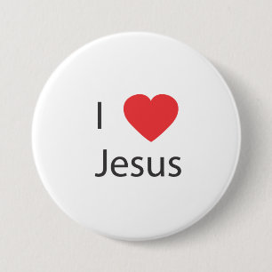 Ik hou van Jezus Button