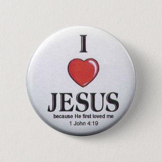 Ik hou van Jezus Buttonnen Ronde Button 5,7 Cm