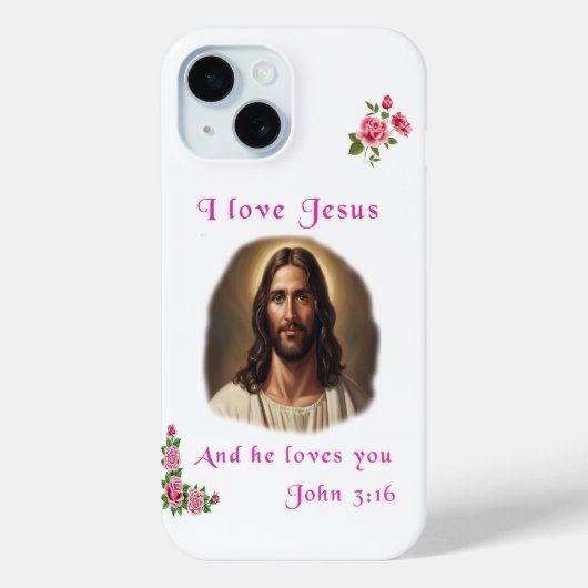 Ik hou van Jezus Case-Mate iPhone Case (Achterkant)