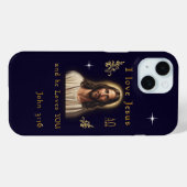 Ik hou van Jezus Case-Mate iPhone Case (Achterkant (horizontaal))
