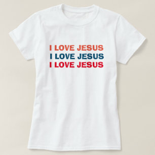 Ik hou van Jezus Christelijk T-shirt