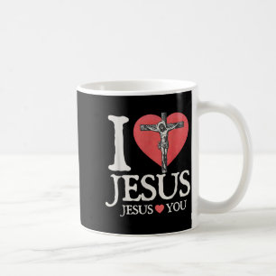 Ik hou van Jezus christelijke Jezus houdt van jou Koffiemok