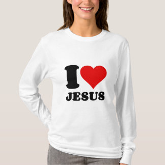 Ik hou van Jezus Christelijke quote T-shirt