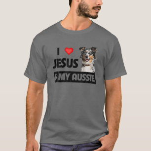 Ik hou van Jezus en mijn Australische herderhond T-shirt