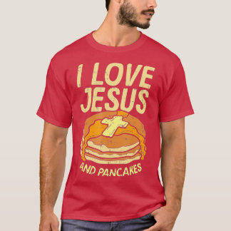 Ik hou van Jezus en Pancakes T-shirt
