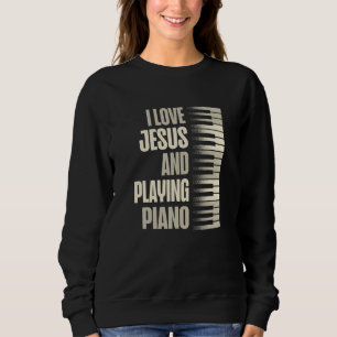 Ik hou van Jezus en piano spelen christelijke gelo Trui