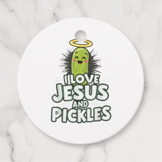 Ik hou van Jezus en Pickles Bedankjes Labels (Voorkant)
