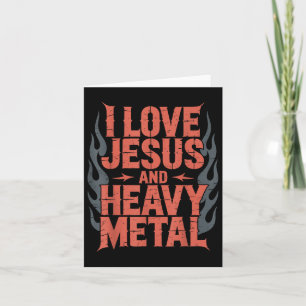 Ik hou van Jezus en van heavy metal Kaart