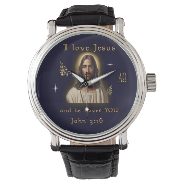 Ik hou van Jezus Horloge (Voorkant)