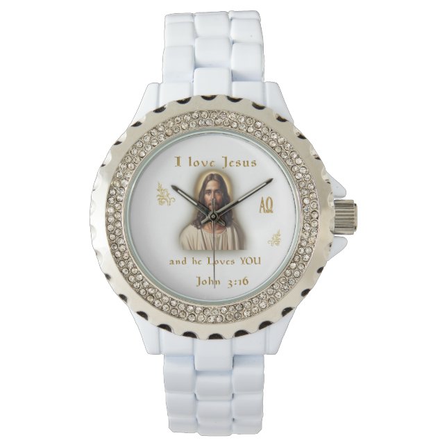 Ik hou van Jezus Horloge (Voorkant)