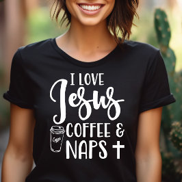 Ik hou van Jezus Koffie en Naps Tri-Blend Shirt